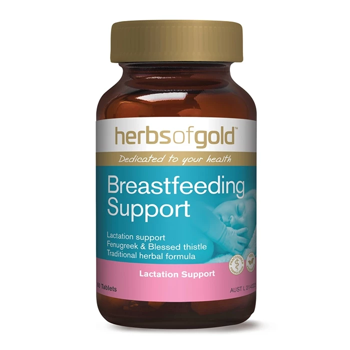 Herbs of Gold Breastfeeding Support viên uống lợi sữa của Úc.