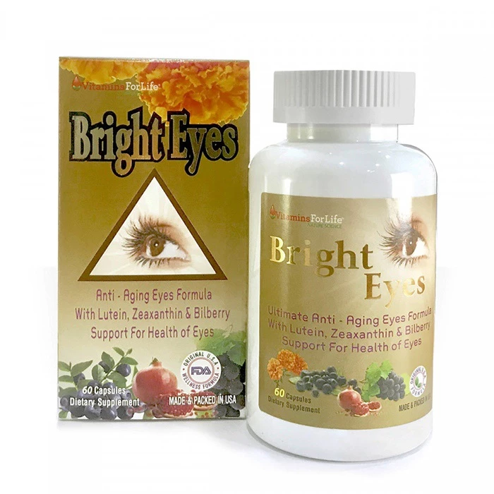 Bright Eyes Vitamin For Life giúp cung cấp chất dinh dưỡng nuôi dưỡng mắt.