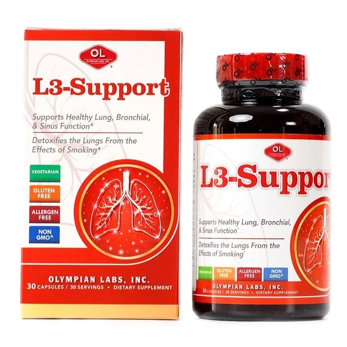 L3-Support Olympian Labs hỗ trợ tăng cường hệ miễn dịch phổi và đường hô hấp.