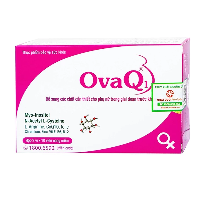 OvaQ1 hỗ trợ điều trị vô sinh ở nữ giới.