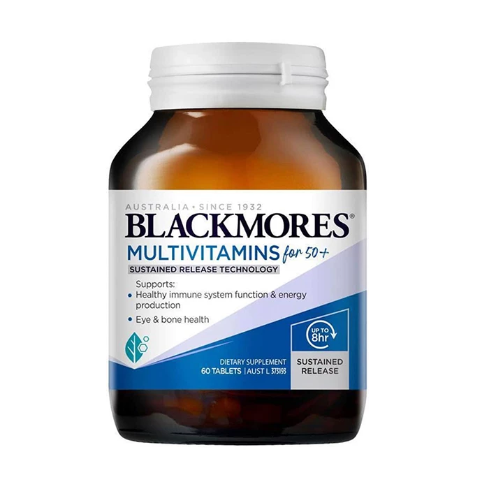 Blackmores Multivitamin cho 50+ vitamin tổng hợp cho người già của Úc.
