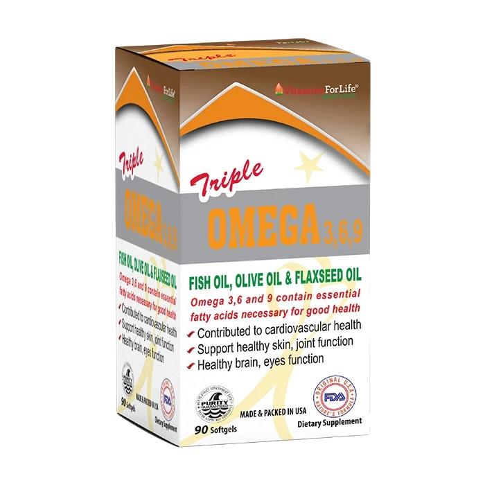 Vitamins For Life Triple Omega 3-6-9 bổ sung Omega 369 tự nhiên cho cơ thể.
