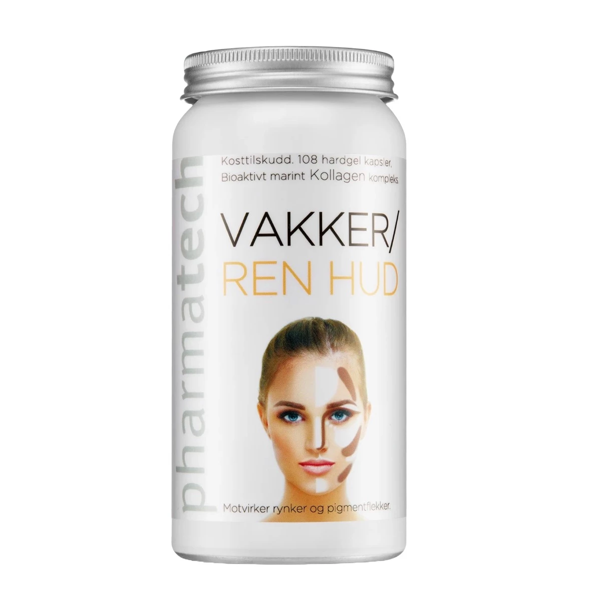 Vakker Ren Hud Pharmatech - Bổ sung collagen, hỗ trợ làm giảm nếp nhăn