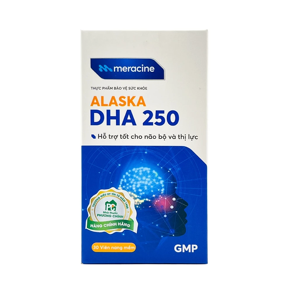 Alaska DHA 250 Meracine - Bổ sung DHA, EPA tốt cho não bộ và thị lực