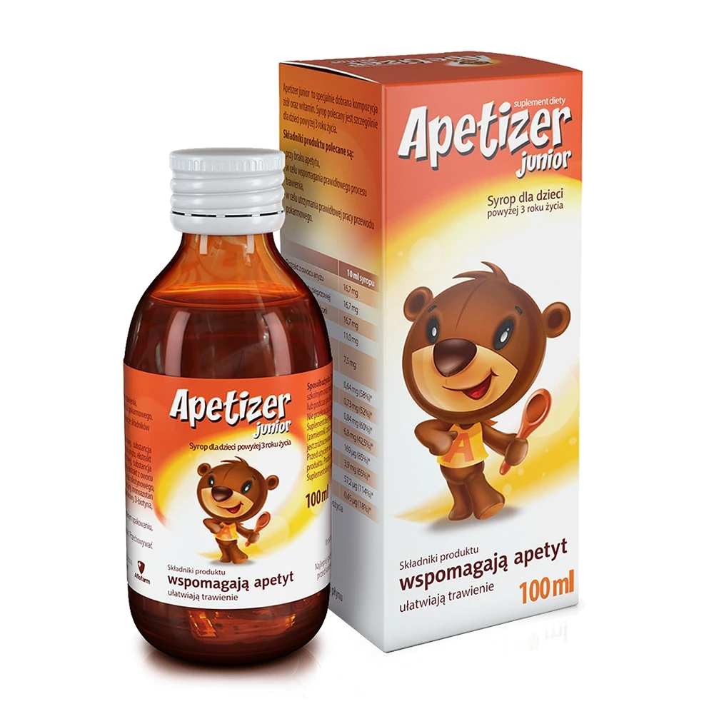 Apetizer Junior Aflofarm - Siro ăn ngon cho trẻ biếng ăn, tiêu hóa kém