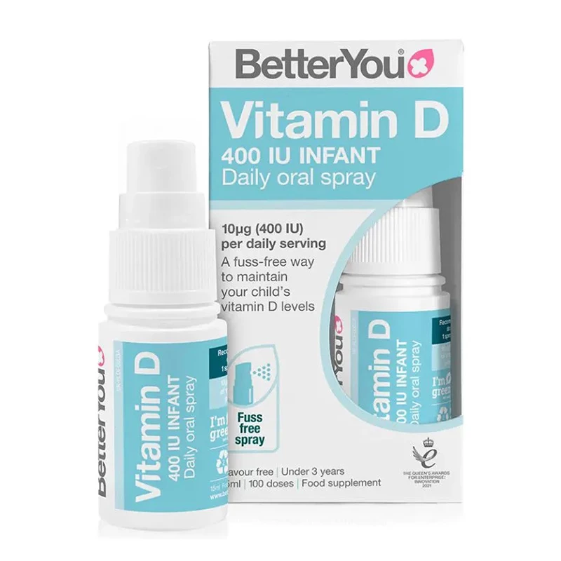 Better You Vitamin D 400IU Infant - Bổ sung D3 thuần dạng xịt cho bé từ 0-3 tuổi