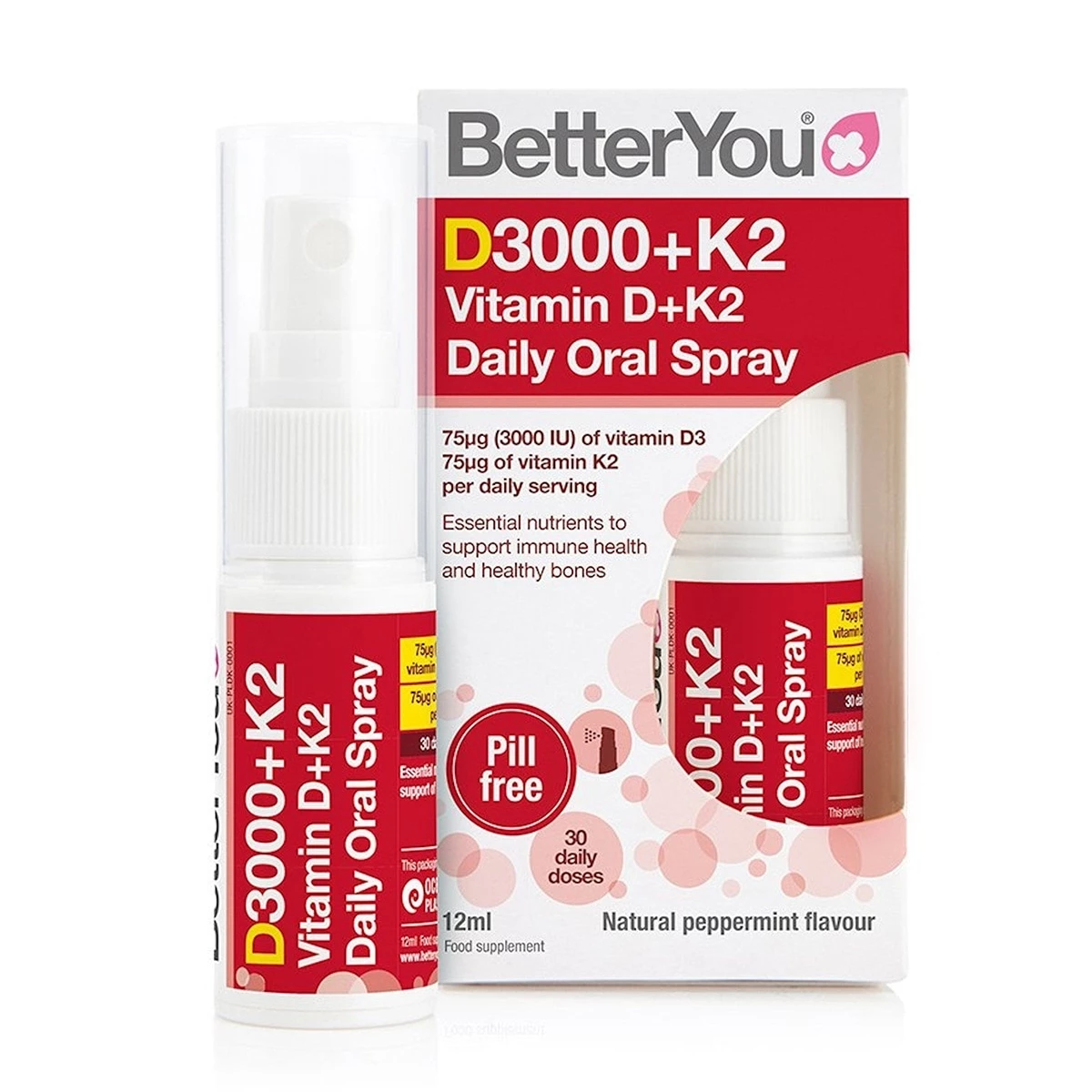 Better You D3000 K2 Daily Oral Spray - Bổ sung D3K2 dạng xịt cho người lớn