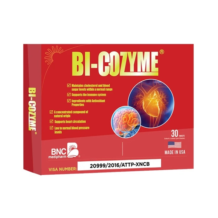 Bi-Cozyme - Hỗ trợ phòng chống xơ vữa động mạch, nhồi máu cơ tim