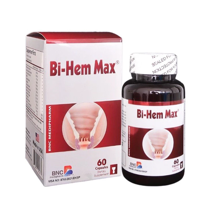 Bi-Hem Max - Hỗ trợ điều trị trĩ nội & trĩ ngoại