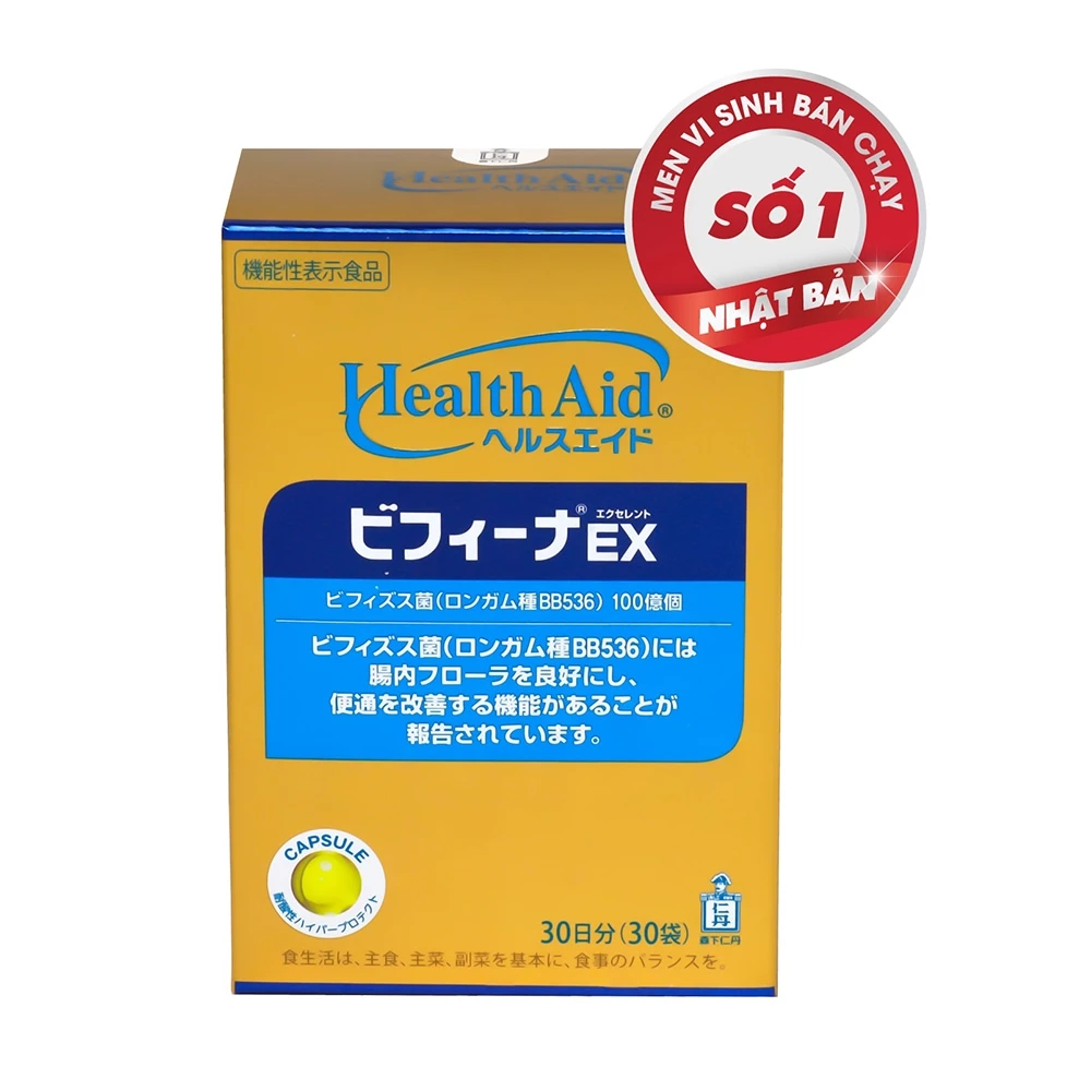 Men vi sinh Health Aid Bifina Ex Nhật Bản - Bổ sung vi khuẩn có lợi cho đường ruột