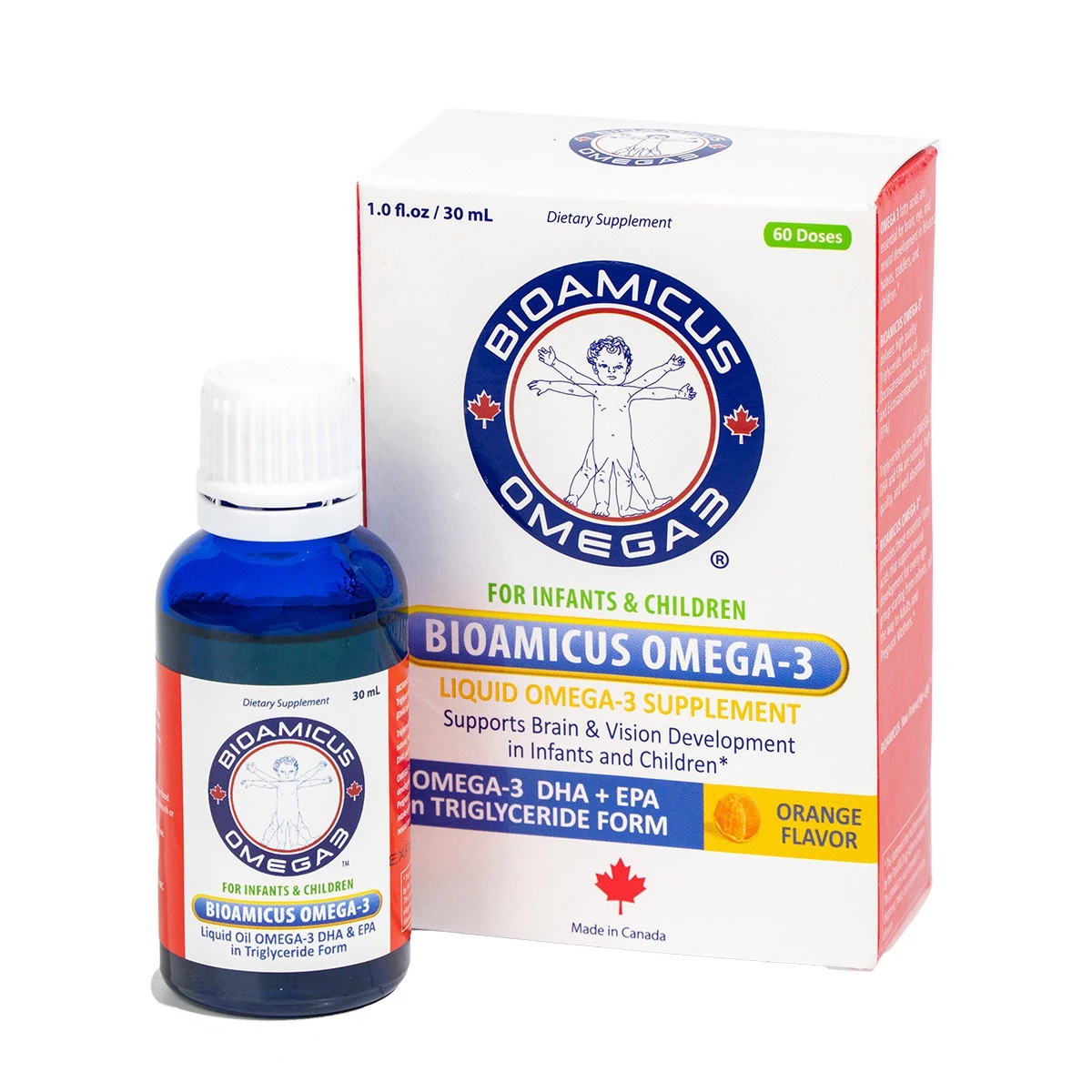 Bioamicus Omega 3 - Bổ sung DHA tinh khiết cho trẻ sơ sinh & trẻ nhỏ