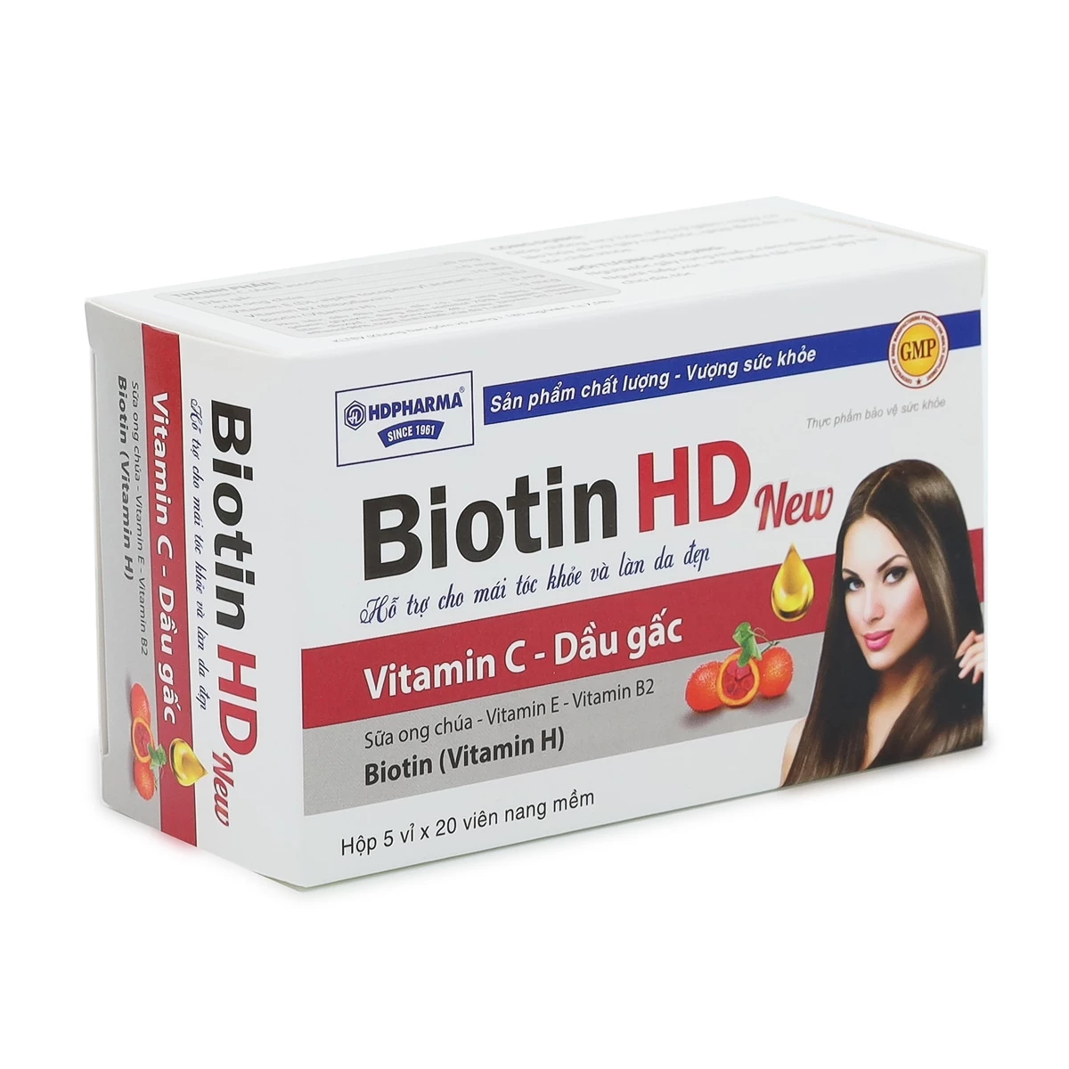 Biotin HD - Hỗ trợ giảm gãy rụng tóc, làm đẹp da