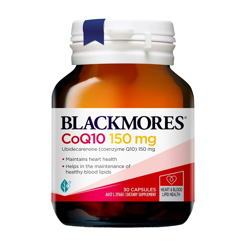 Blackmores CoQ10 150mg - Hỗ trợ chống oxy hóa & duy trì sức khỏe tim