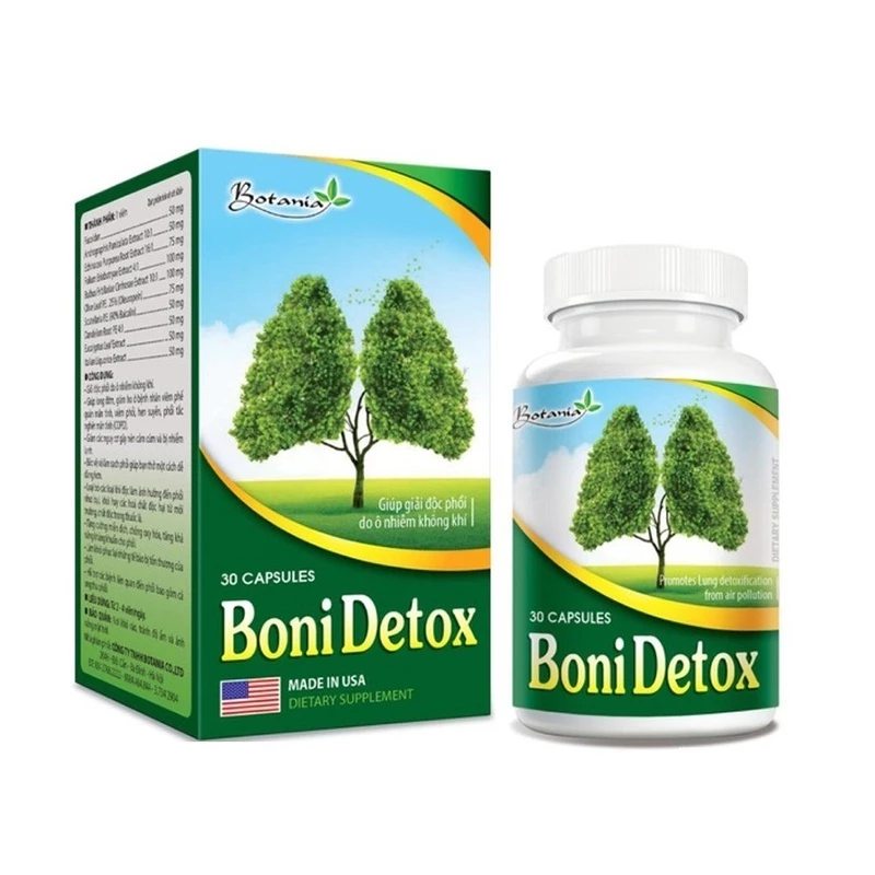 Boni Detox - Hỗ trợ giải độc phổi, tăng cường sức đề kháng