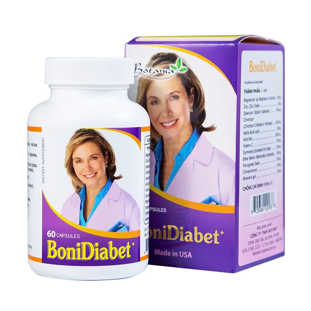 BoniDiabet - Hỗ trợ điều trị tiểu đường, làm giảm glucose máu