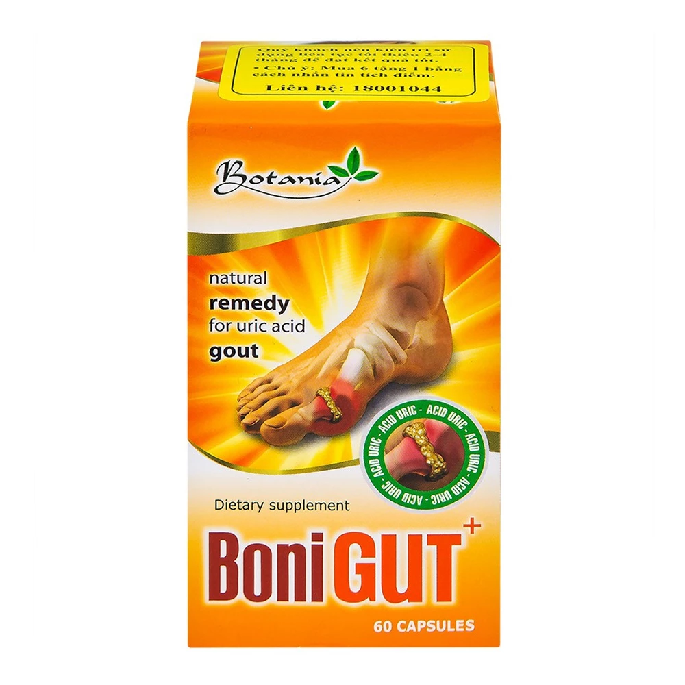 BoniGut - Giúp chống viêm, hỗ trợ điều trị bệnh gout