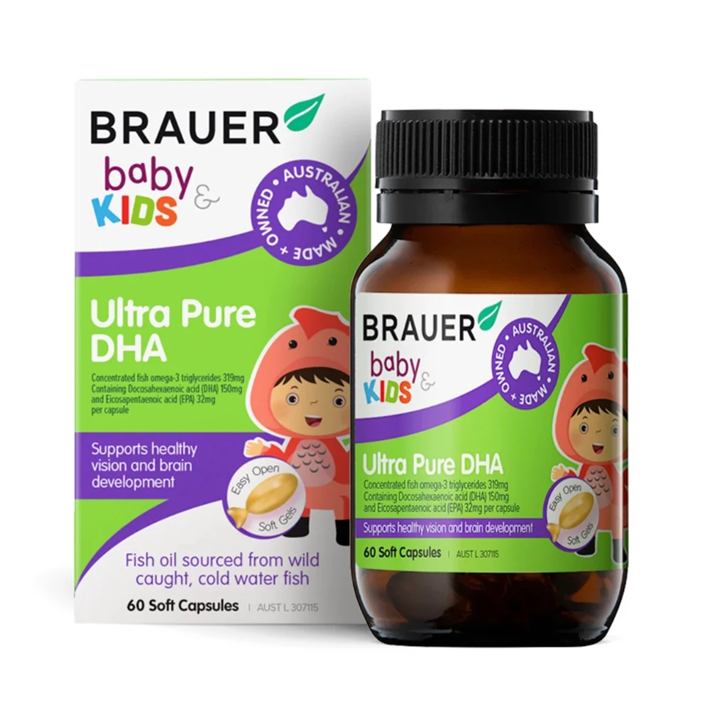 Brauer Baby Kids Ultra Pure DHA - Bổ sung DHA tinh khiết cho bé