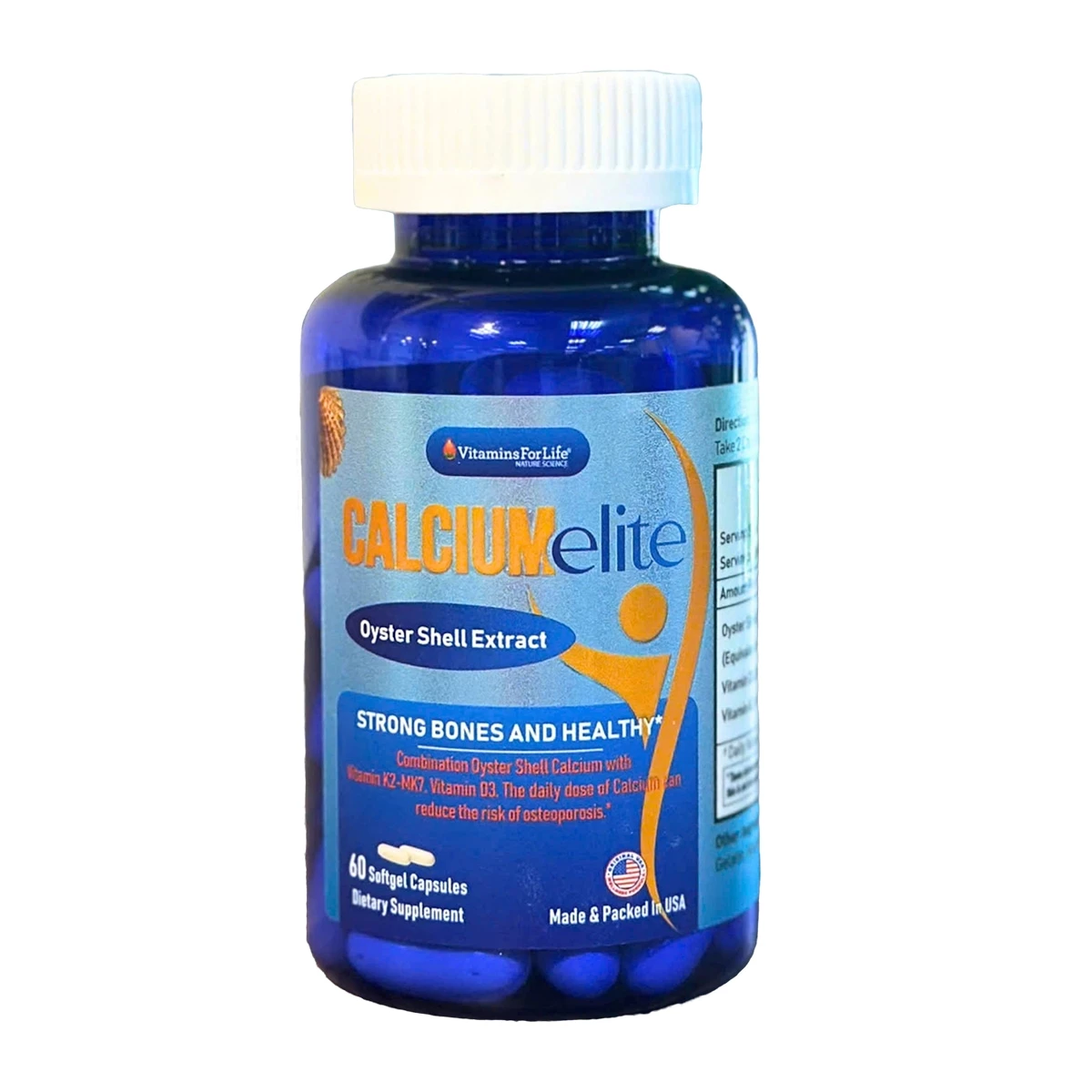 Calcium Elite Vitamins For Life - Bổ sung Calci, Vitamin D3 và Vitamin K2 cho cơ thể