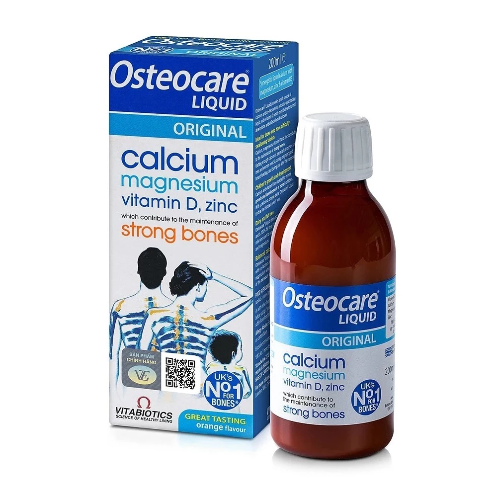 Osteocare Liquid Original Vitabiotics - Bổ sung canxi dạng nước, dễ hấp thu