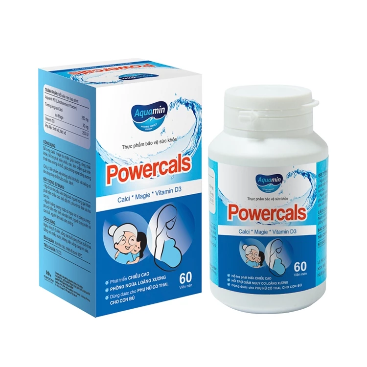 Powercals Meracine - Bổ sung calci, magie tự nhiên hỗ trợ xương, răng chắc khỏe