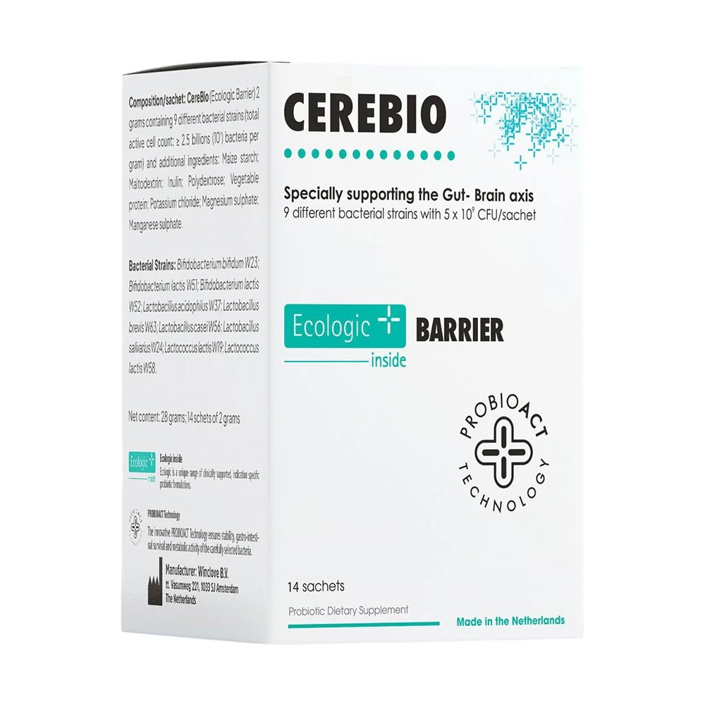 Men vi sinh Cerebio - Hỗ trợ giảm rối loạn tiêu hóa, lo âu, trầm cảm