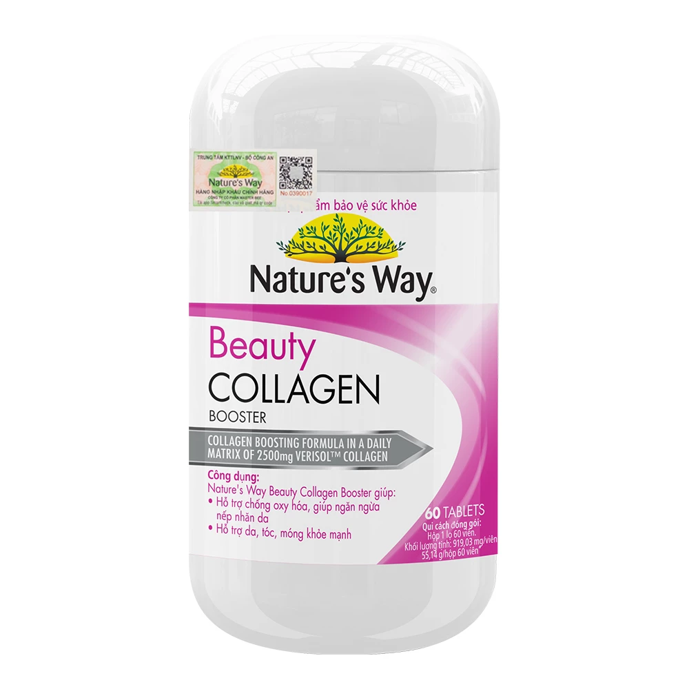 Nature's Way Beauty Collagen Booster - Hỗ trợ chăm sóc da tóc móng khỏe mạnh