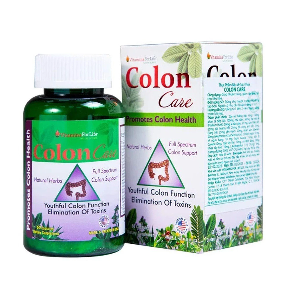 Colon Care Vitamins For Life - Giúp nhuận tràng, giải độc đại tràng