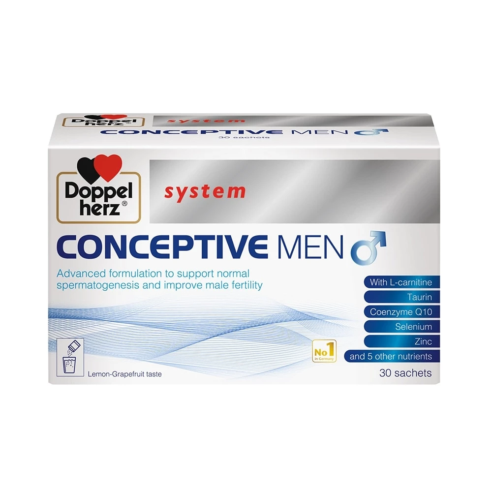 Conceptive Men Doppelherz - Bổ tinh trùng, hỗ trợ điều trị hiếm muộn nam