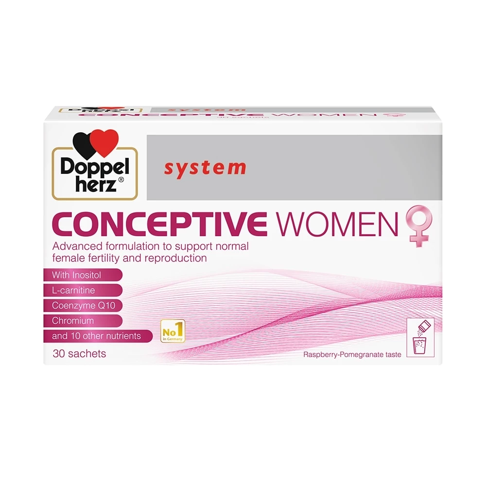 Conceptive Women Doppelherz - Hỗ trợ điều trị vô sinh, hiếm muộn cho nữ giới
