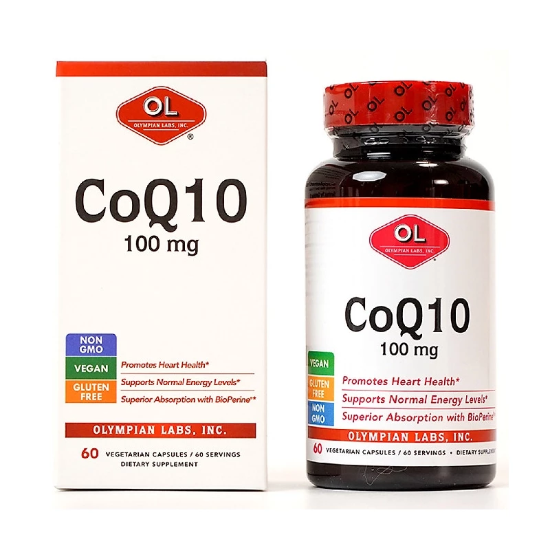 CoQ10 100mg Olympian Labs - Hỗ trợ điều trị bệnh tim mạch, cải thiện chức năng tim