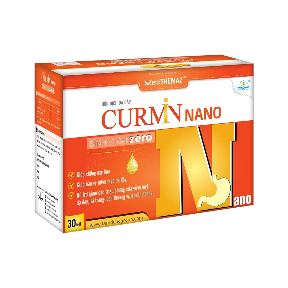 Hỗn dịch dạ dày Curmin nano bình vị gel zero an toàn cho người tiểu đường