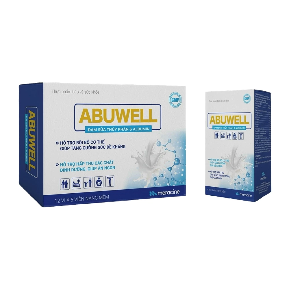 Abuwell Meracine - Bổ sung đạm sữa thủy phân & albumin