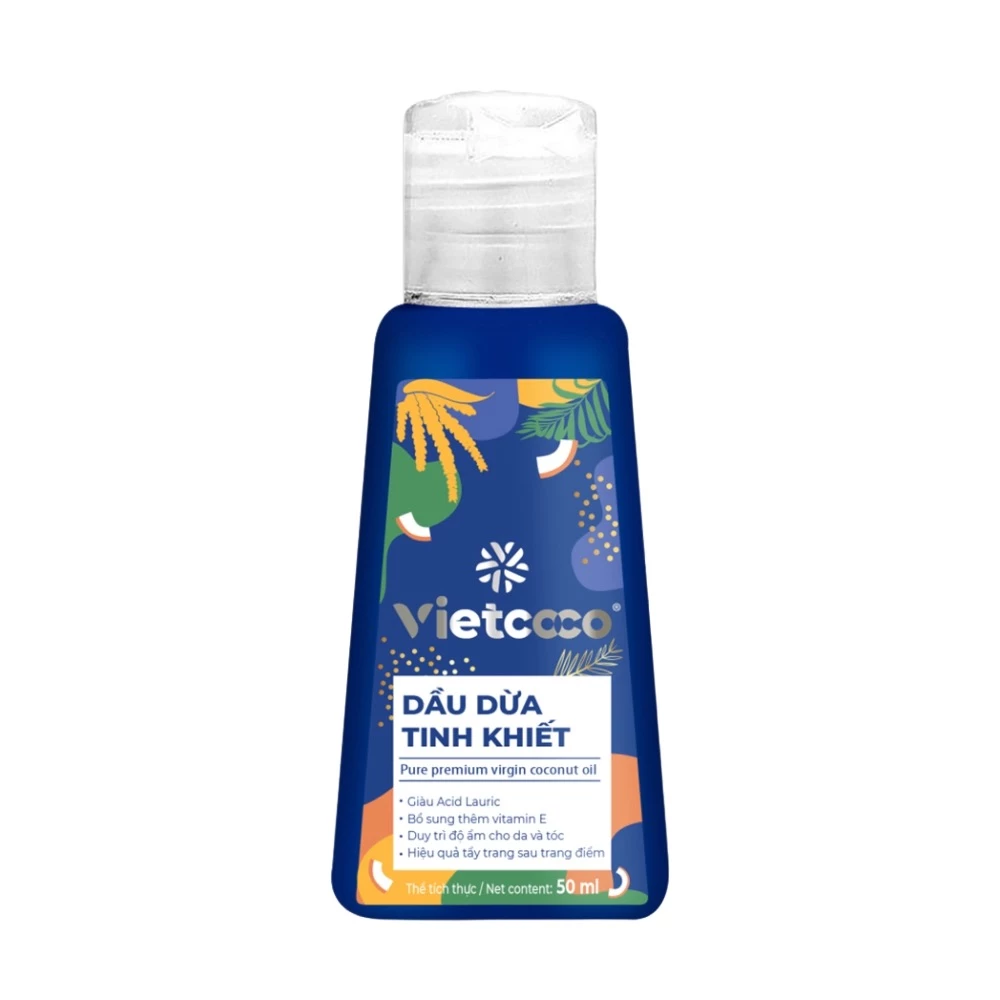 Dầu dừa tinh khiết vitamin E Vietcoco 50ml/ 130ml/ 250ml