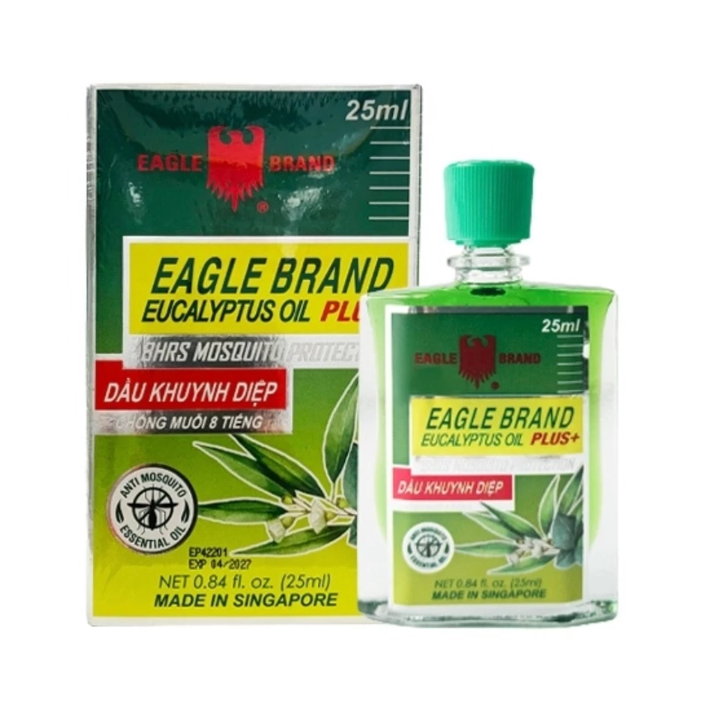 Dầu khuynh diệp Singapore chống muỗi Eagle Brand Eucalyptus Oil Plus