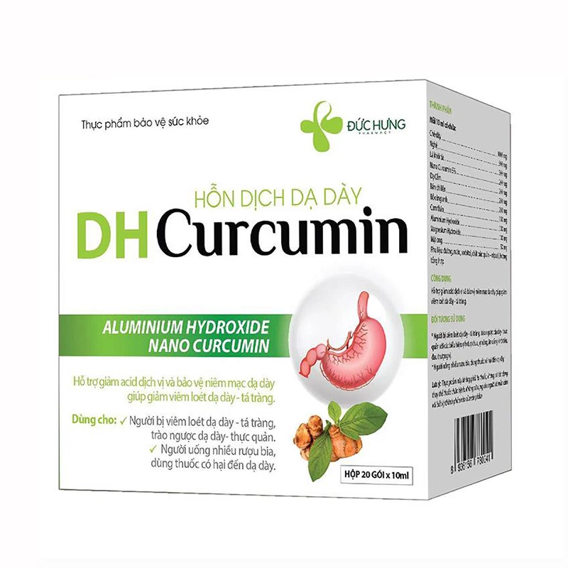 DH Curcumin - Hỗ trợ giảm viêm loét dạ dày tá tràng