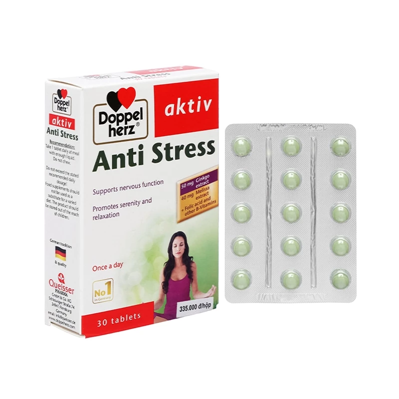 Doppelherz Aktiv Anti Stress - Hỗ trợ an thần, giảm căng thẳng