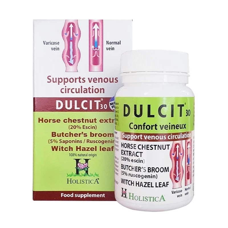Holistica Dulcit - Hỗ trợ điều trị suy giãn tĩnh mạch chân