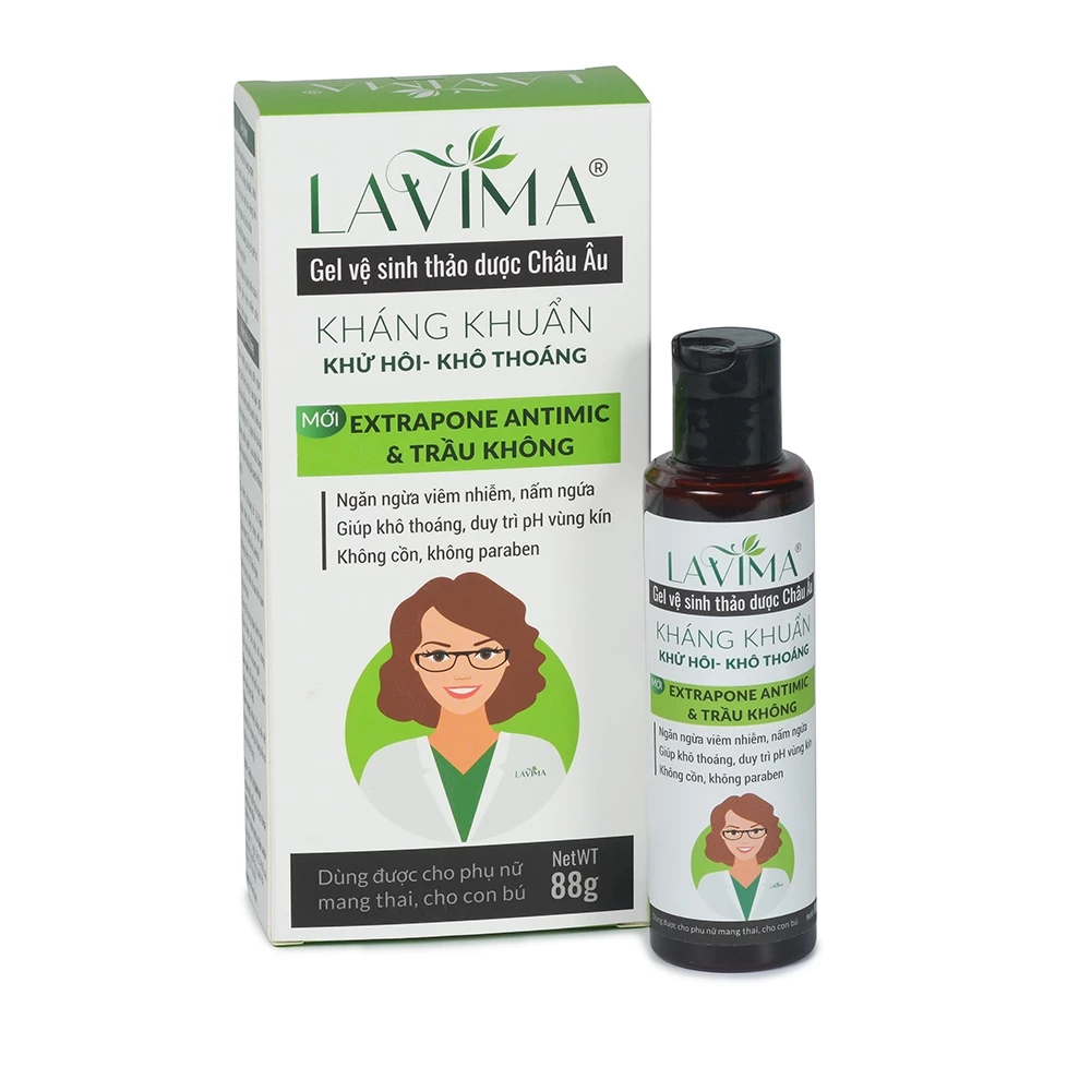Dung dịch vệ sinh Lavima - Giúp kháng khuẩn, khử mùi, ngăn ngừa viêm nhiễm, nấm ngứa