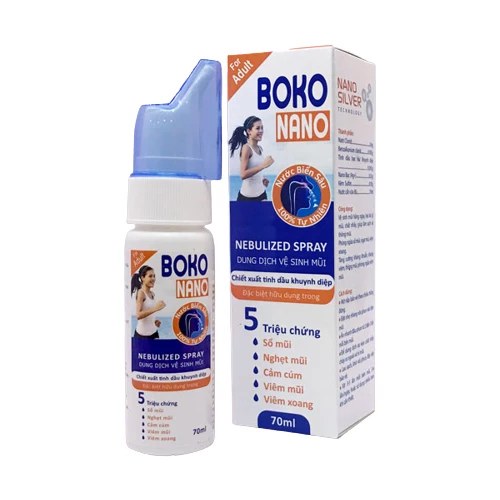 Xịt mũi Boko Nano For Adult - Vệ sinh mũi hàng ngày cho người lớn