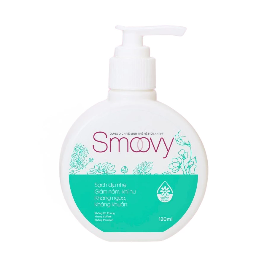 Dung dịch vệ sinh Smoovy Anti F - Sạch dịu nhẹ, giảm nấm, khí hư