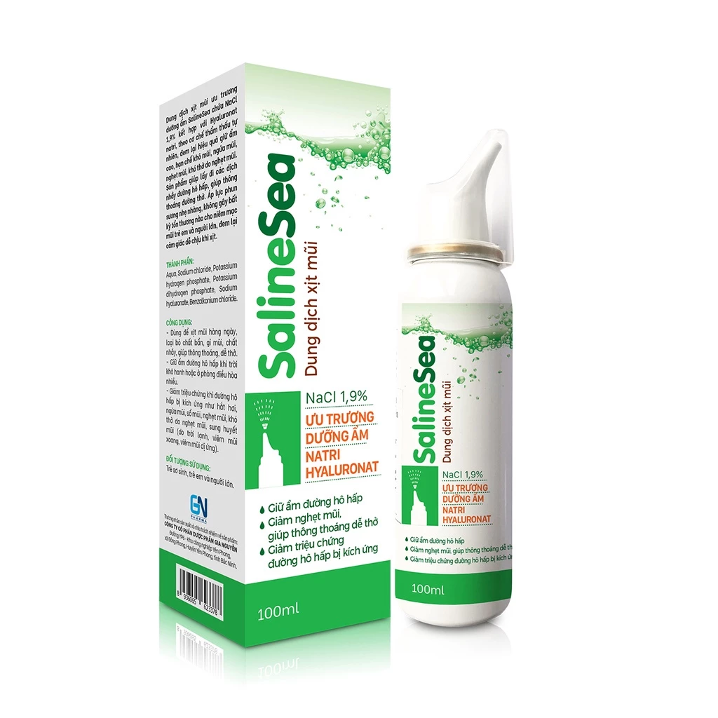 Dung dịch xịt mũi ưu trương dưỡng ẩm SalineSea