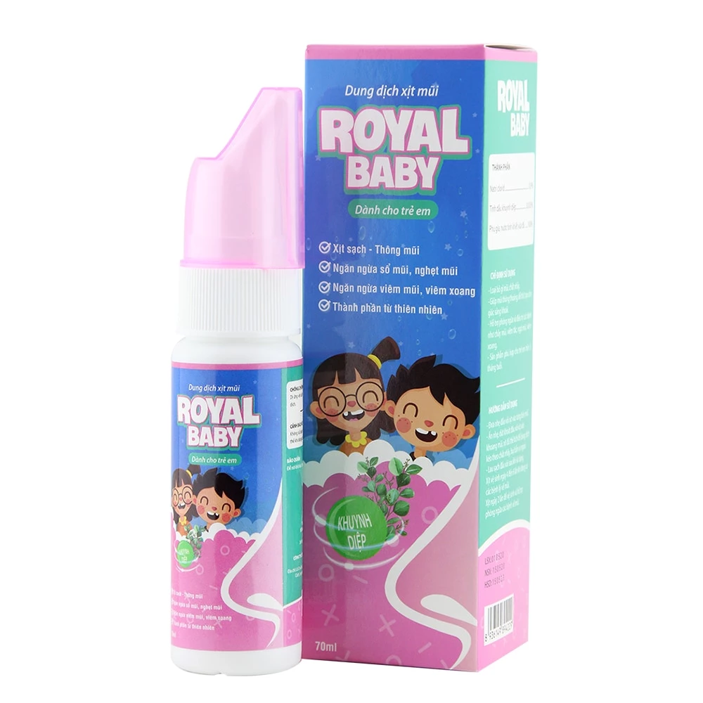 Dung dịch xịt mũi Royal Baby cho trẻ em