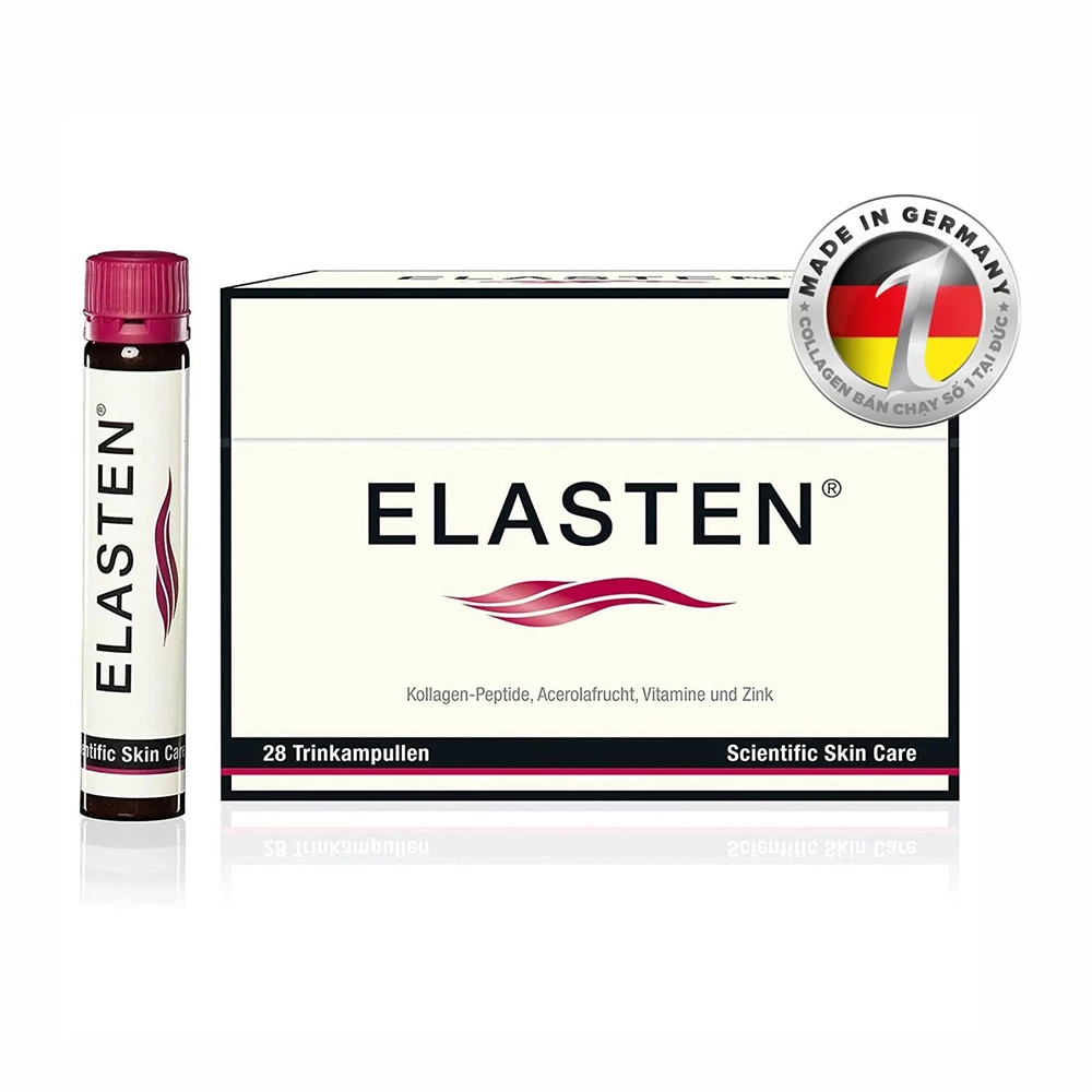 Collagen Elasten - Collagen dạng nước số 1 tại Đức giúp trẻ hóa da cho da căng bóng, sáng mịn