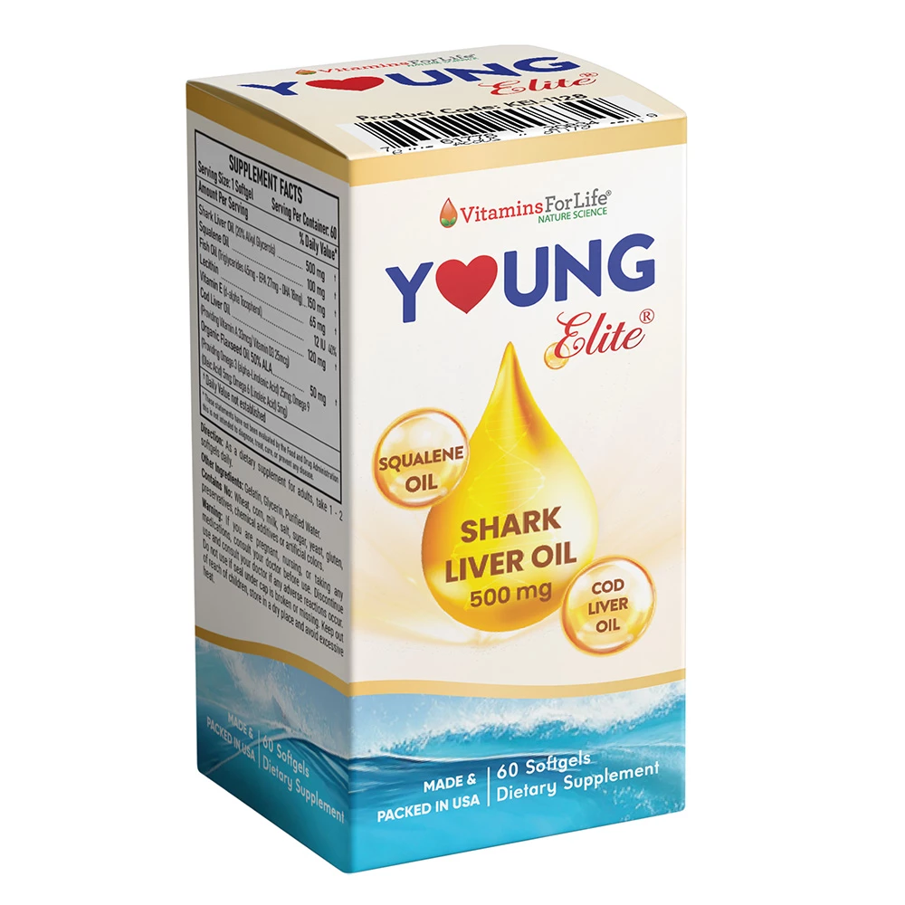 Young Elite Vitamins For Life - Bổ sung dầu gan cá mập & dầu gan cá tuyết