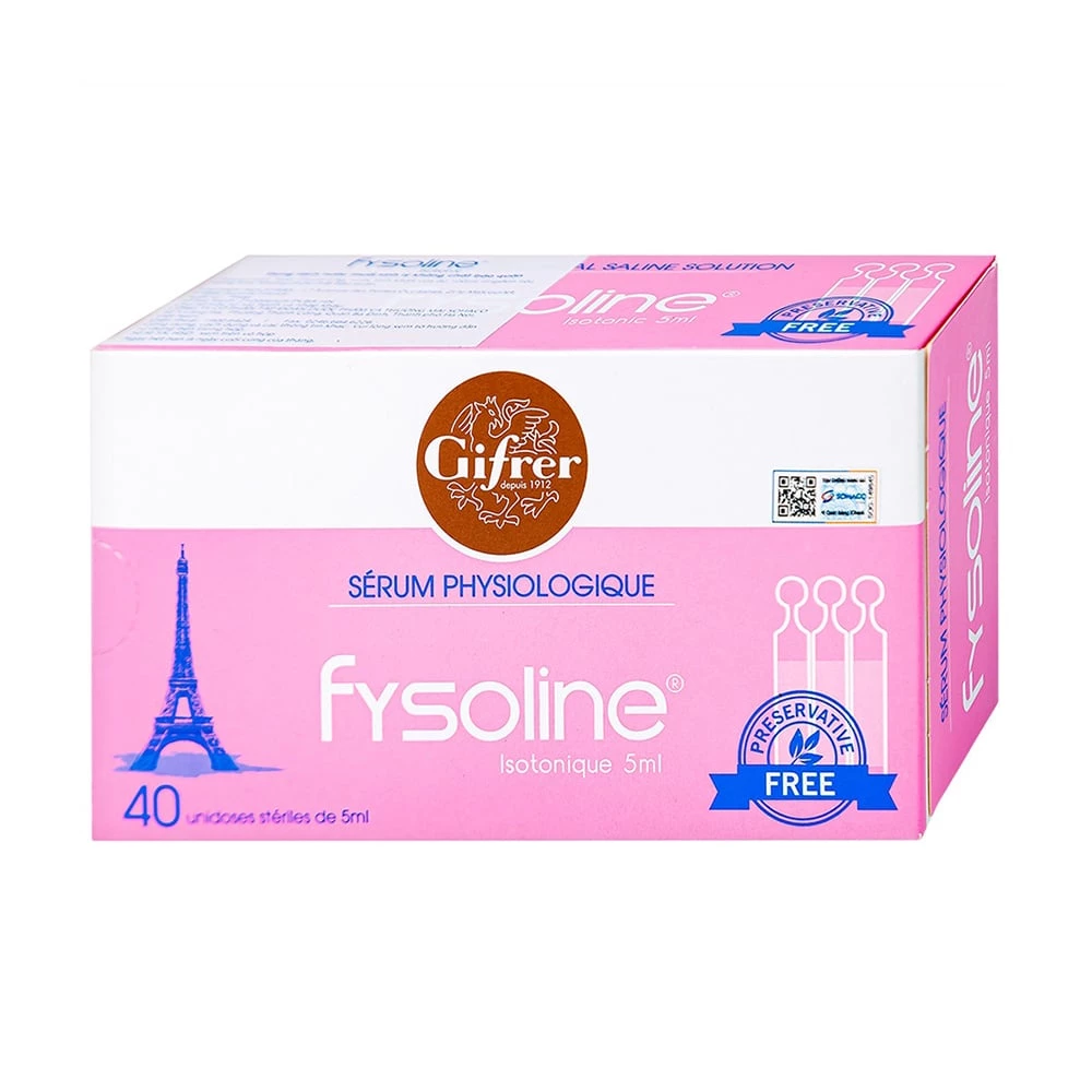 Fysoline hồng - Giúp vệ sinh mắt, mũi hàng ngày cho trẻ sơ sinh