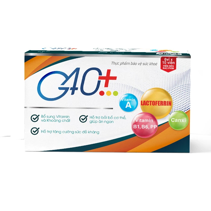 G40+ Sun Pharma - Hỗ trợ bồi bổ cơ thể, nâng cao sức đề kháng