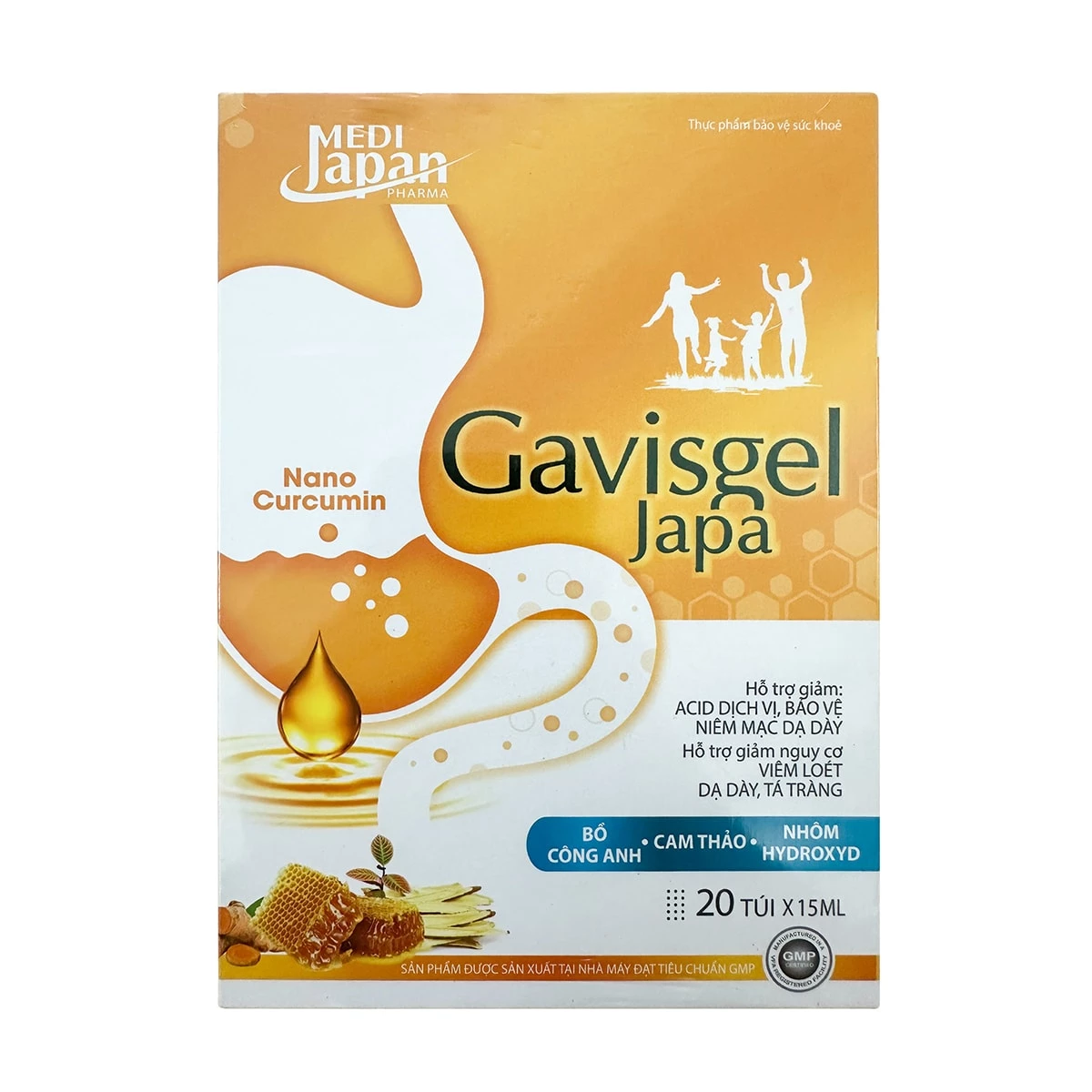 Gavisgel Japa - Hỗ trợ giảm viêm loét dạ dày, tá tràng