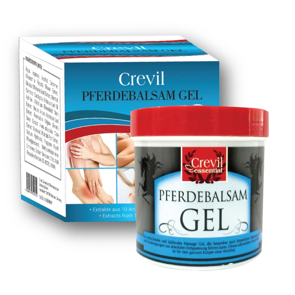 Gel massage Crevil Essential Pferdebalsam - Giúp giảm đau nhức xương khớp