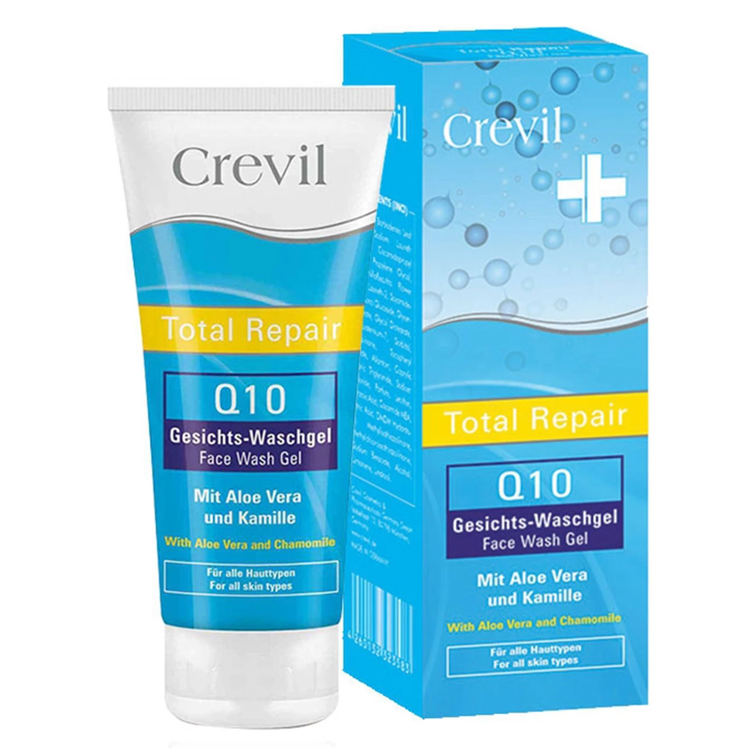 Sữa rửa mặt Crevil Total Repair Q10 - Giúp ngừa mụn hiệu quả, không gây khô da