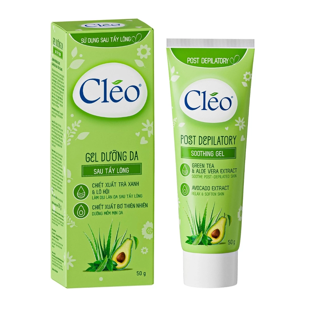 Gel dưỡng da sau tẩy lông Cleo - Làm chậm thời gian mọc lông